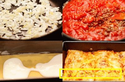 Klassisk Lasagne med malet kött: ett recept med foton